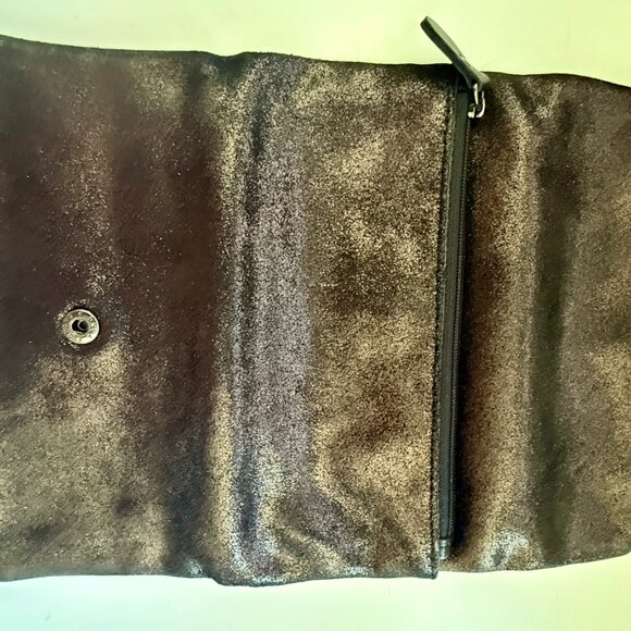 Crazy Lou Paris Wallet Shiny Dark Brown - Picture 4 of 6